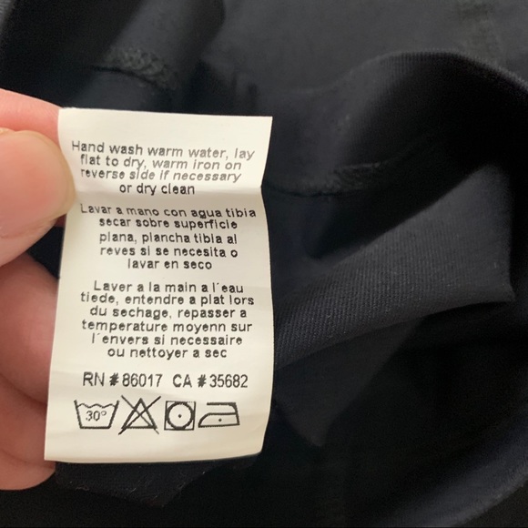 Bebe Sport Black/White Foldover Yoga Pants- S - Picture 11 of 11